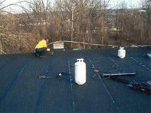 Material on Flat Roof