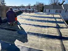 Working on Flat Roof