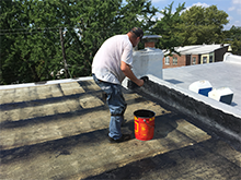 Man Working on Roof